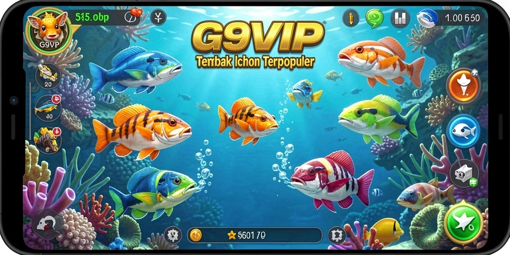 Gameplay mendebarkan dalam permainan Tembak Ikan G9VIP.