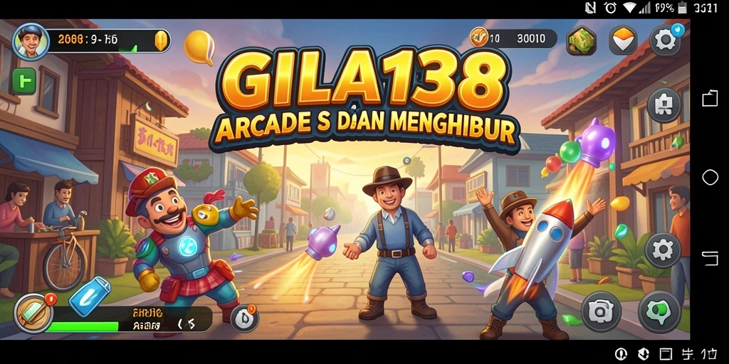 Tampilan gameplay GILA138 yang penuh warna dan aksi.