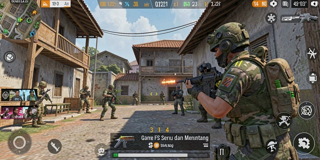 Screeenshot gameplay QQ1221 yang mendebarkan dan menegangkan.