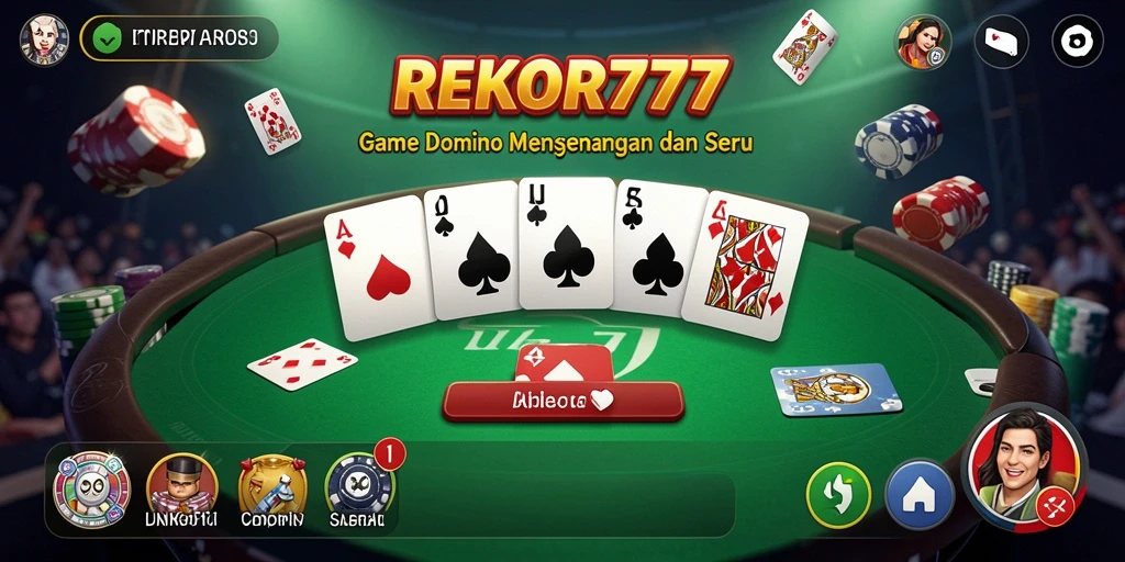 Tampilan gameplay seru REKOR777 dengan efek animasi menarik.