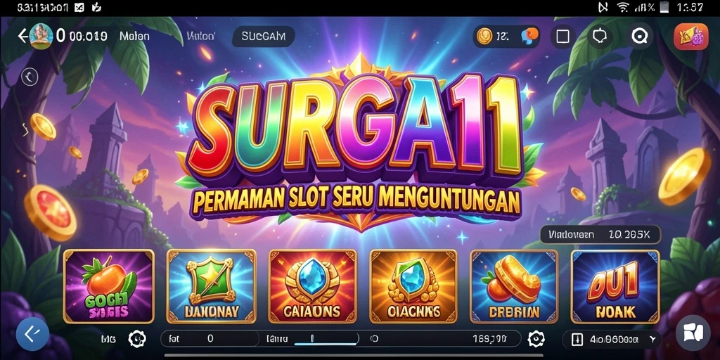 Tampilan gameplay menarik dari SURGA11 dengan fitur Slot terbaru