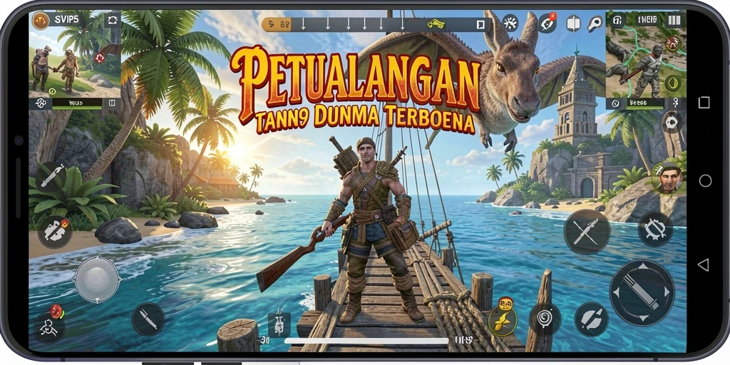 Tampilan gameplay menarik dalam dunia Open World SVIP5.