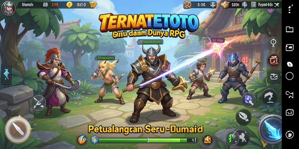 Screenshot gamplay TERNATETOTO yang menunjukkan aksi bertempur yang mendebarkan.